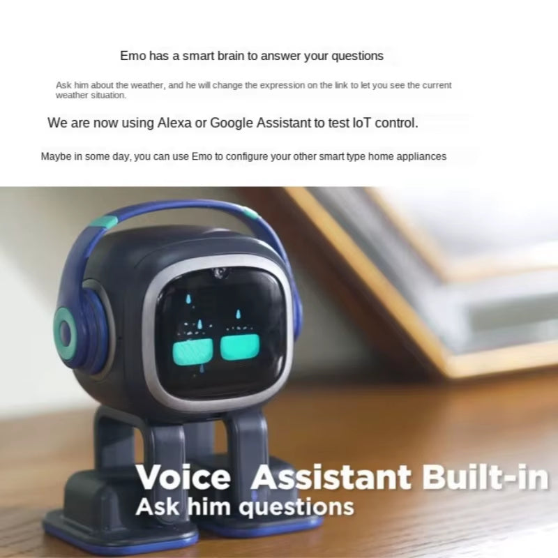 Smart EMO Robot Companion Ai Toy Cute Emopet Intelligent AI Voice Electronic Pet Mini Toys Robots Desktop Decoration Adult Gifts
